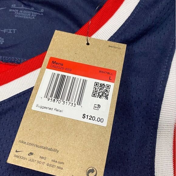 Nike Dri-Fit NBA Washington Wizards Icon Edition 2022/23 Swingman Jersey size L - Picture 11 of 11